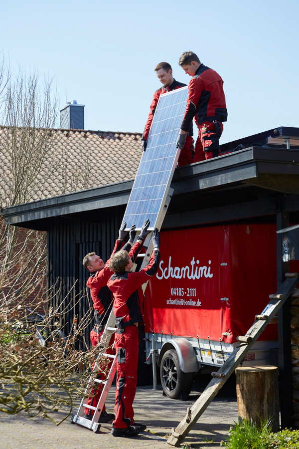 Montage von Solaranlagen